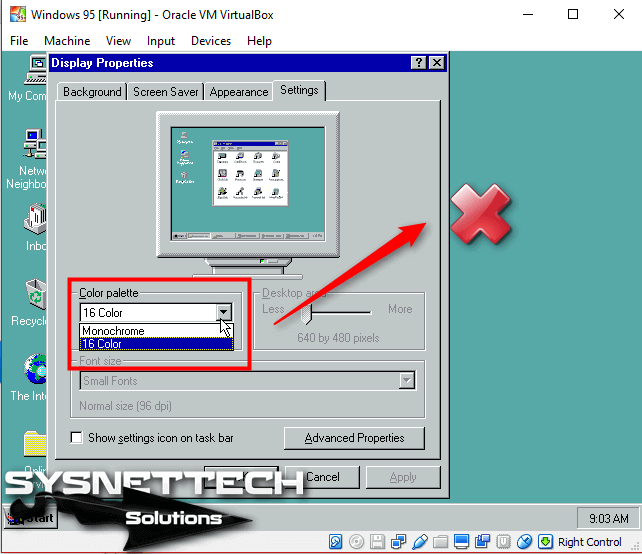 virtualbox windows 95 video driver